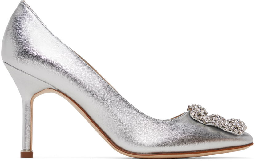 Asusteet Manolo Blahnik Manolo Blahnik Hangisi Pumps with Jewel Buckle Metallinen | 223-1475