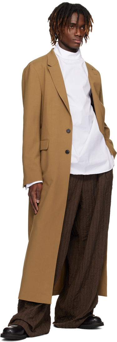Housut Dries Van Noten Dries Van Noten Pleated Wide-Leg Trousers Ruskea | 251-020907-1504, 3