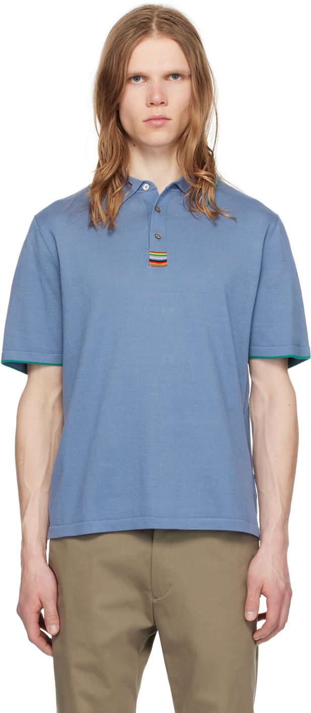 Poolopaita Paul Smith Paul Smith Knit Polo Sininen | M1R-628Y-M02309-44