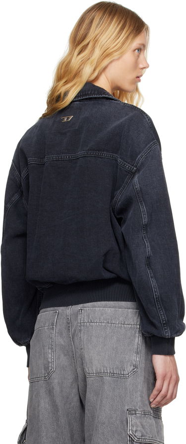 Bomber-takki Diesel D-Kurz Denim Jacket Musta | A15780 007Z9, 2