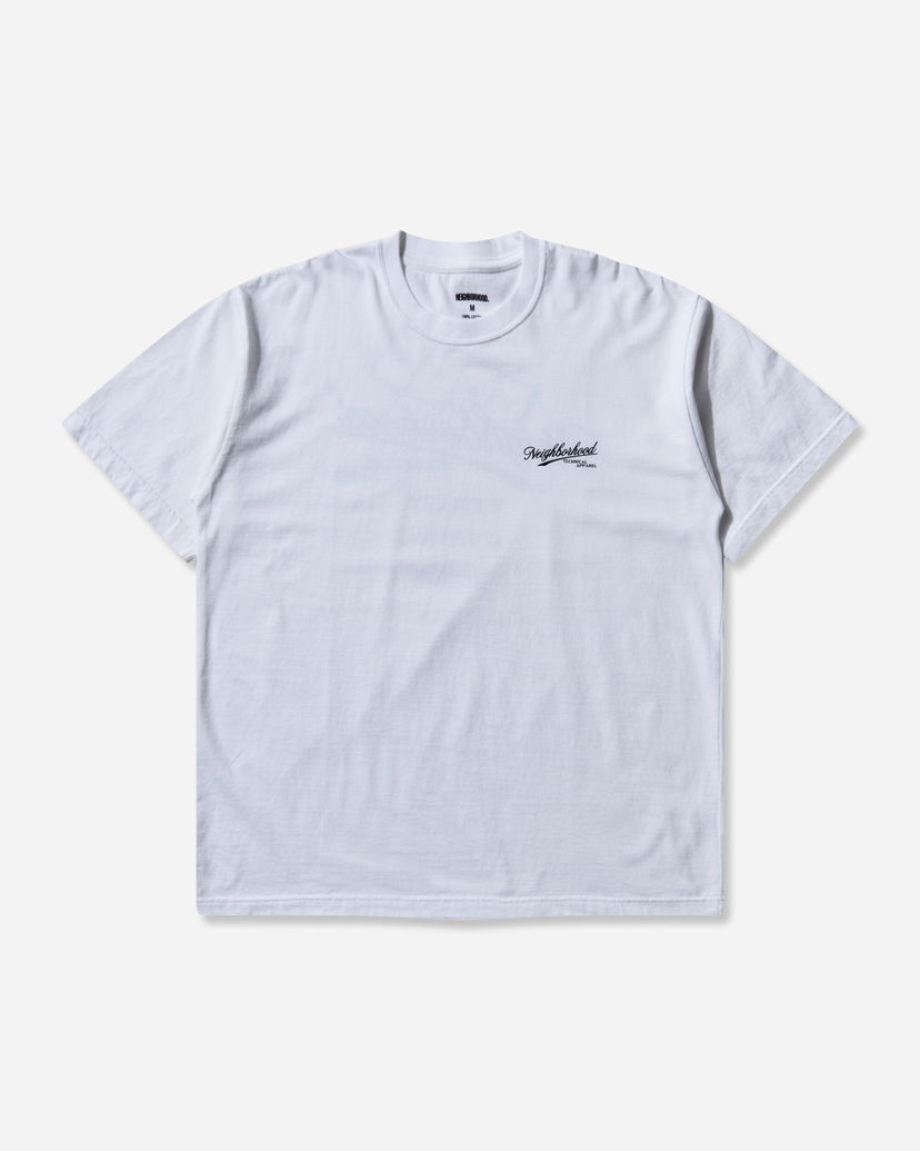 T-paita Neighborhood Technical Apparel Script Logo T-Shirt Valkoinen | 252PCNH-ST08 WHITE