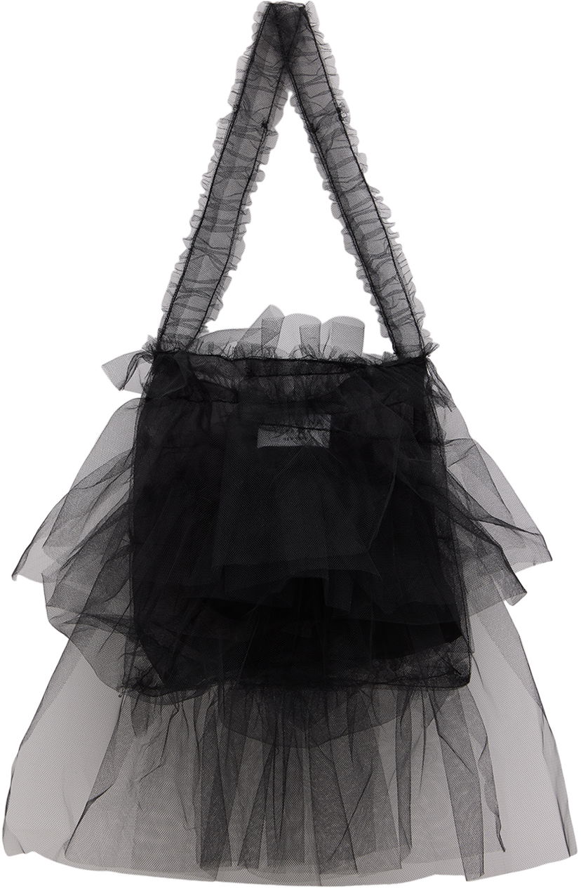 Kangaskassi Collina Strada Collina Strada Extra Small Mist Tulle Tote Bag Musta | XX9019 TULLE