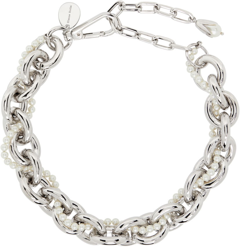 Kaulakoru Simone Rocha Pearl & Chain Choker Necklace Metallinen | NKS94 0904