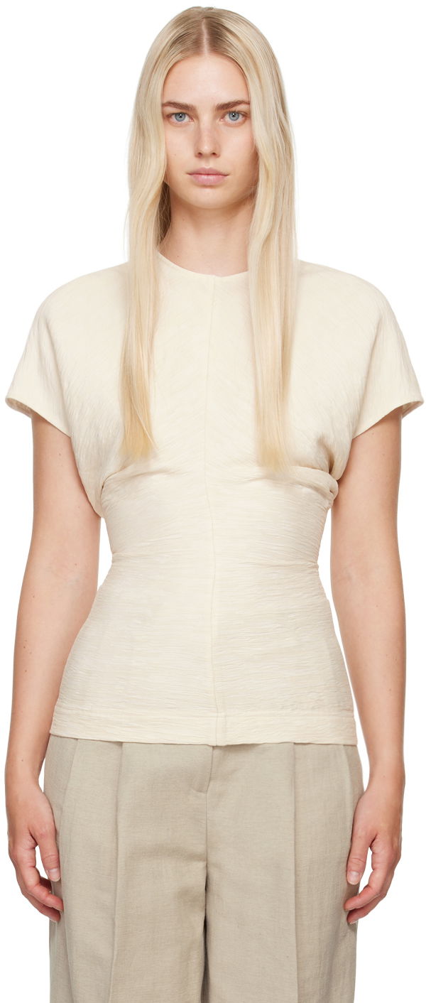 T-paita TOTEME Women's Slouch Waist Blouse Valkoinen | 243-WRT0331-FB0199