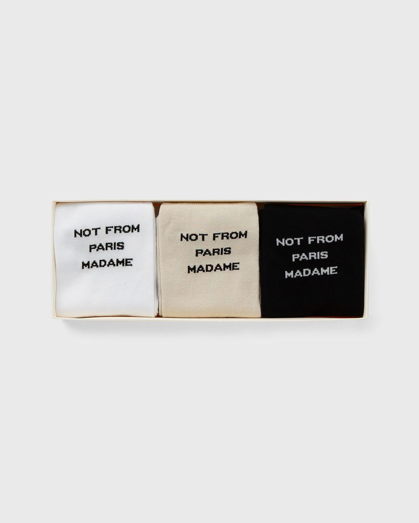 Sukat Drôle de Monsieur Le Pack de Chaussettes Slogan Monivärinen | PERM-SK101-CO024-MC