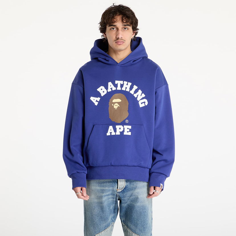 Huppari BAPE College Puffy Relaxed Fit Pullover Hoodie Sininen | 001PPK801012M BLU