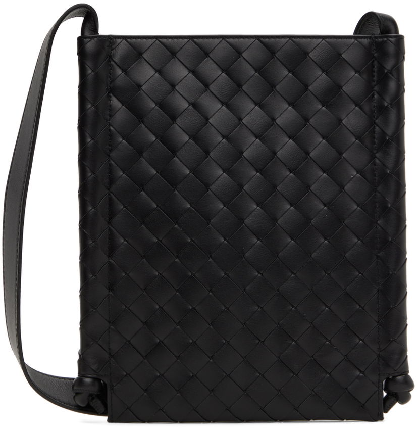 Käsilaukku Bottega Veneta Small Flat Loop Pouch Musta | 776504V2HL1