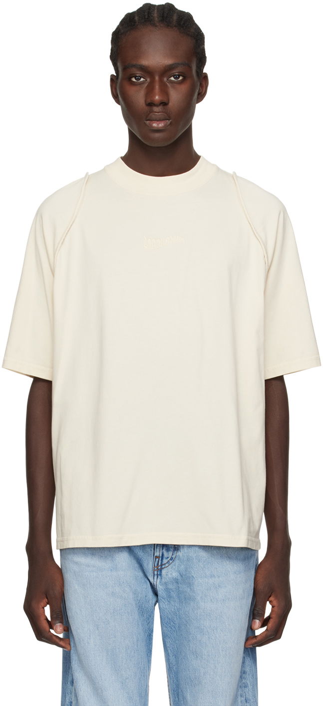 T-paita Jacquemus Les Classiques 'Le T-Shirt Camargue' T-Shirt Beige | 24E245JS198-2312