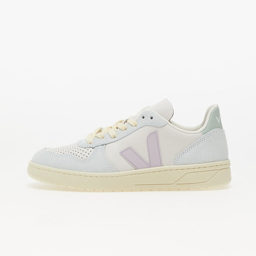 Tennarit ja kengät Veja V-10 Leather "Blue" Valkoinen | VX0203475A