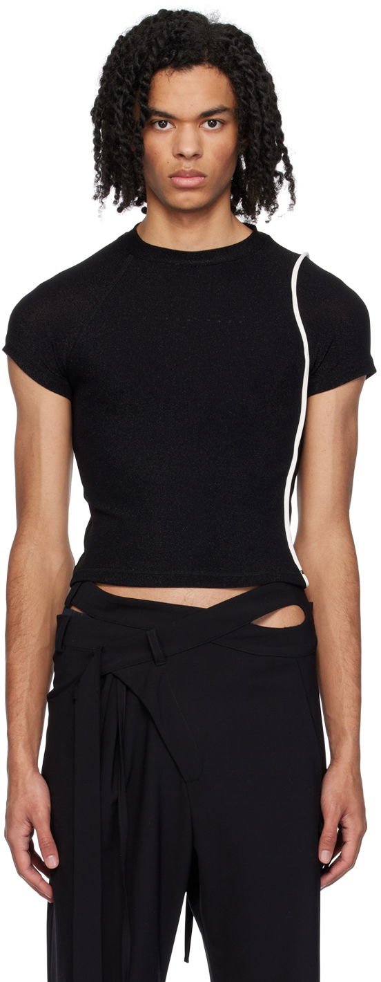T-paita Ottolinger Ottolinger Cropped T-Shirt Musta | 407202