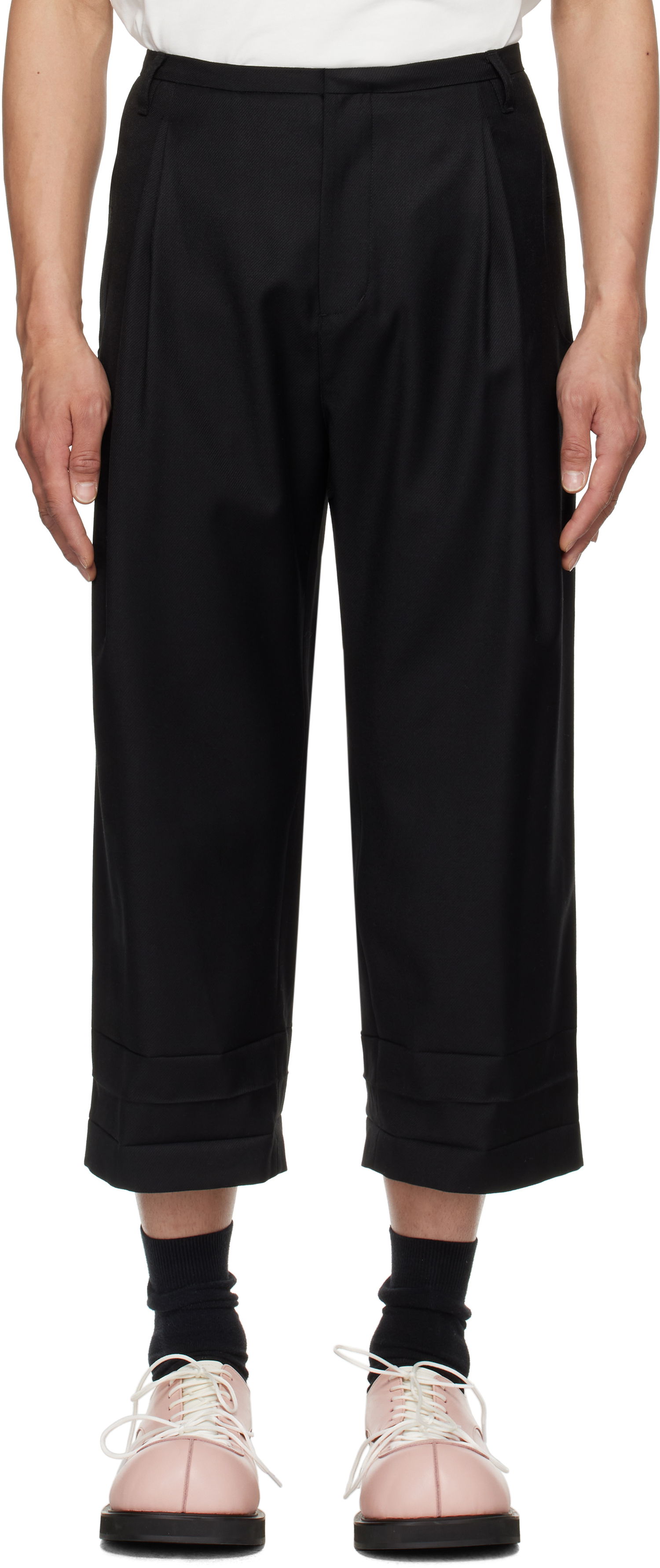 Housut ADER ERROR ADER error Product. 82 Cropped Trousers Musta | BO01SSSA0205BK, 0