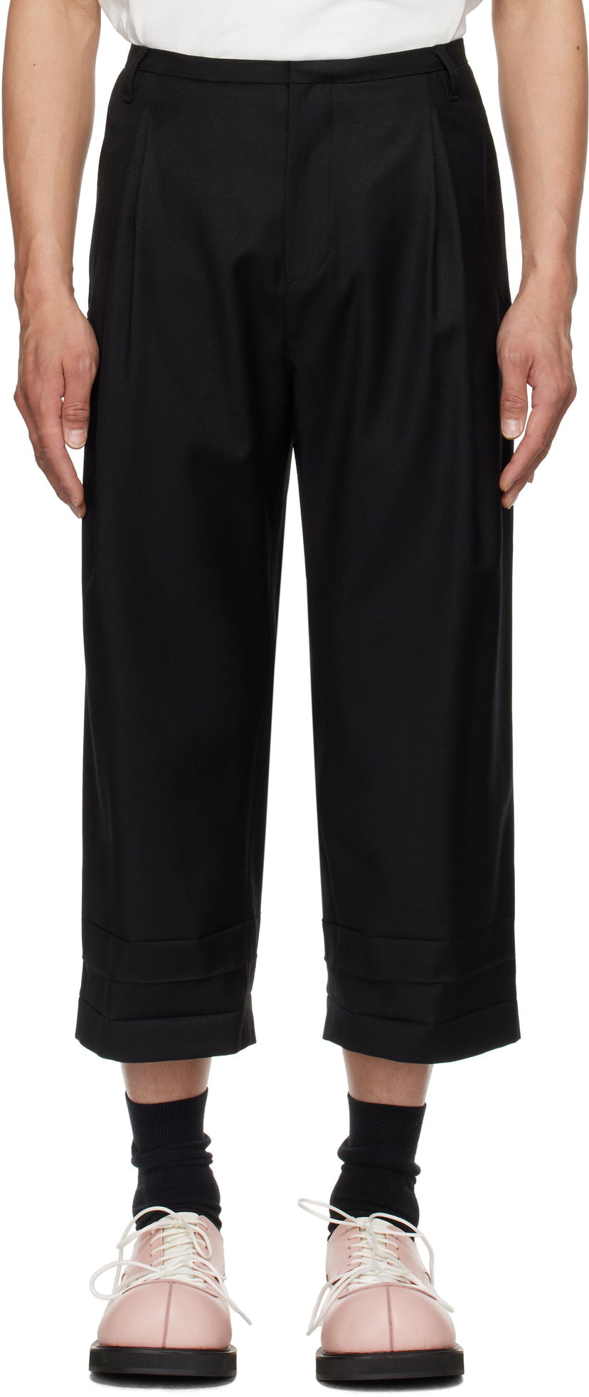 Housut ADER ERROR ADER error Product. 82 Cropped Trousers Musta | BO01SSSA0205BK
