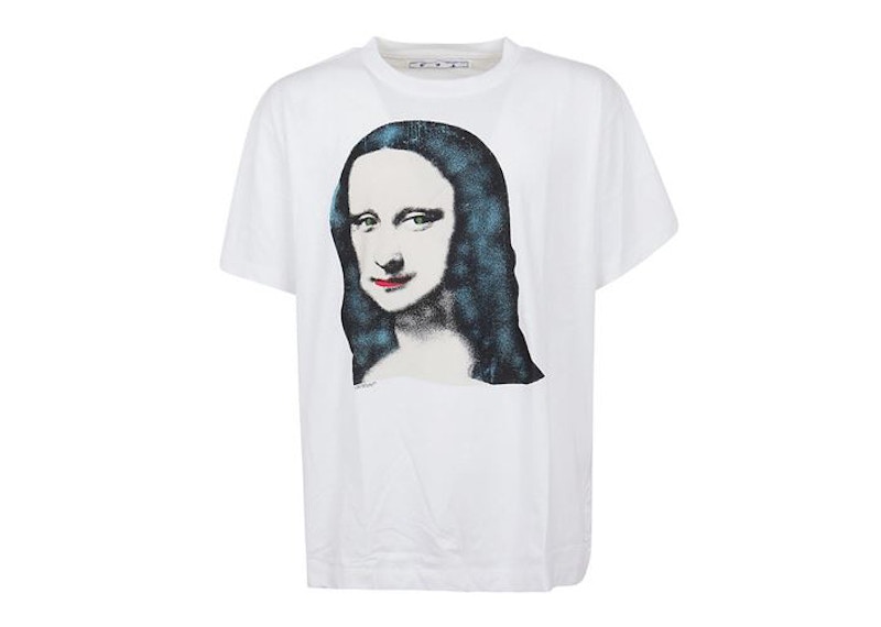 T-paita Off-White Mona Lisa Over T-Shirt Valkoinen | OMAA038E20JER0100110