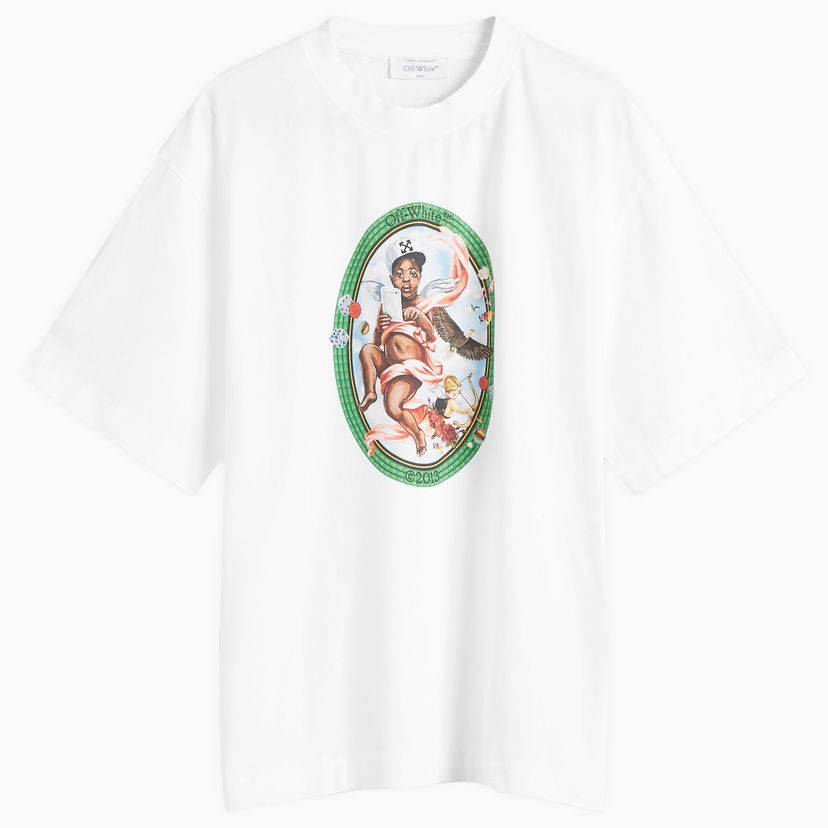T-paita Off-White Fresco Oval Skate Graphic T-Shirt Valkoinen | OMAA120S25JER0020110