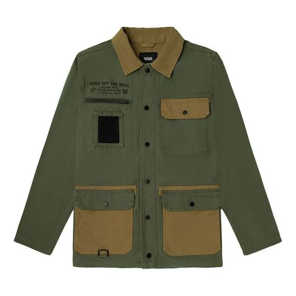 Takki Vans Vans Splicing Cargo Coach Jacket Vihreä | VN0A4RQ4Z5E
