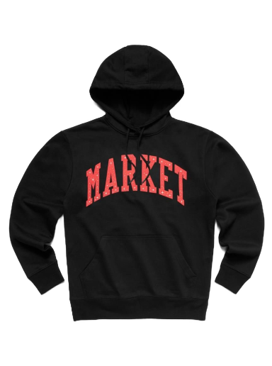 Huppari MARKET Arc Puff Hoodie Musta | 397000194/0001