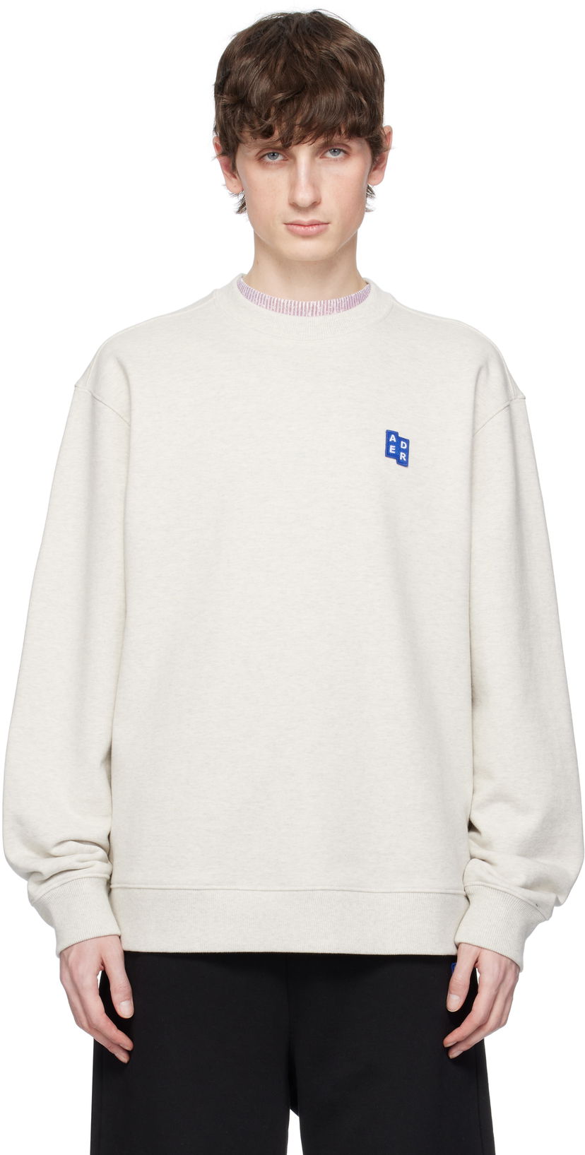 Villapaita ADER ERROR ADER error Sig; TRS Tag 01 Sweatshirt Beige | BO42FYSW0101OT