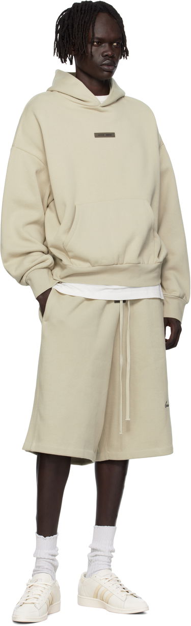 Huppari Fear of God Fear of God ESSENTIALS Classic Fit Fleece Hoodie Beige | 192SP252056F, 3