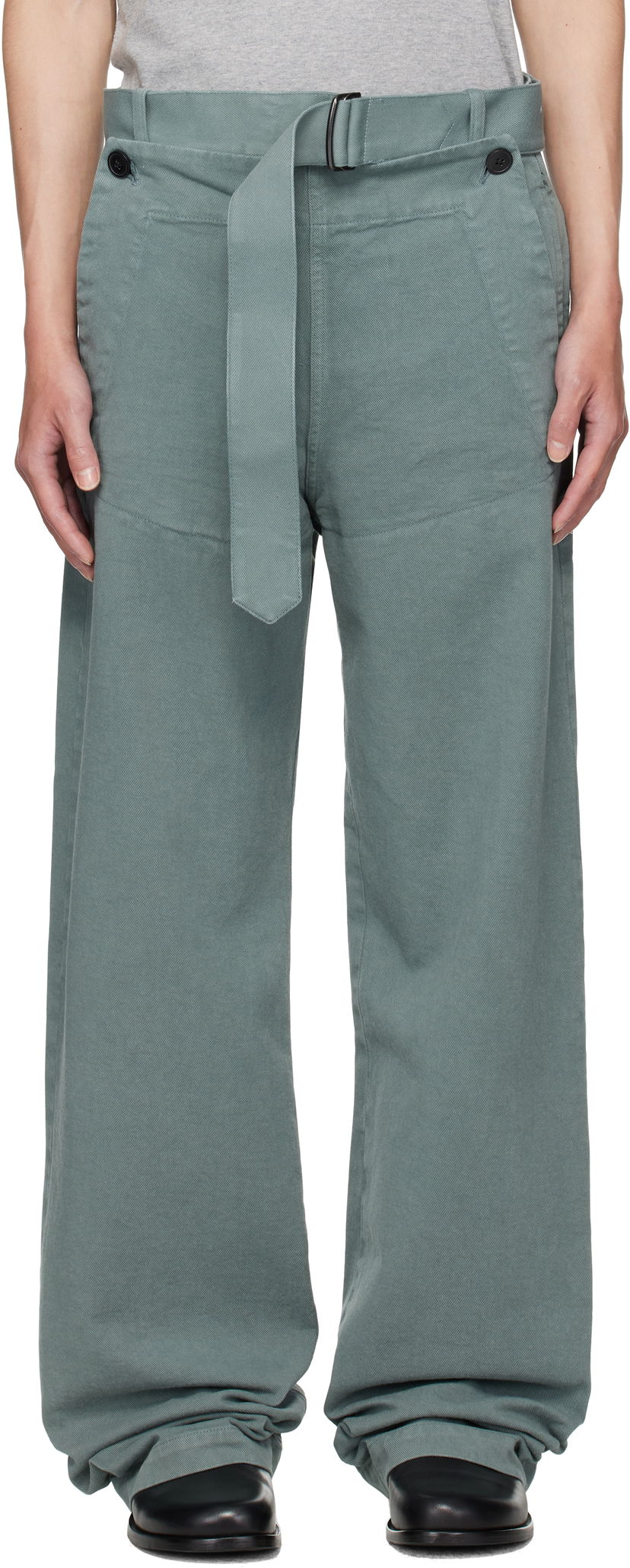 Housut Dries Van Noten Dries Van Noten Sailor Trousers Vihreä | 252-020985-2043