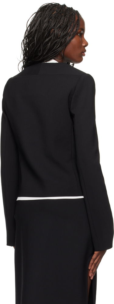 Takki Courrèges Buttoned Tailored Jacket Musta | 424CVE102WO0113, 2
