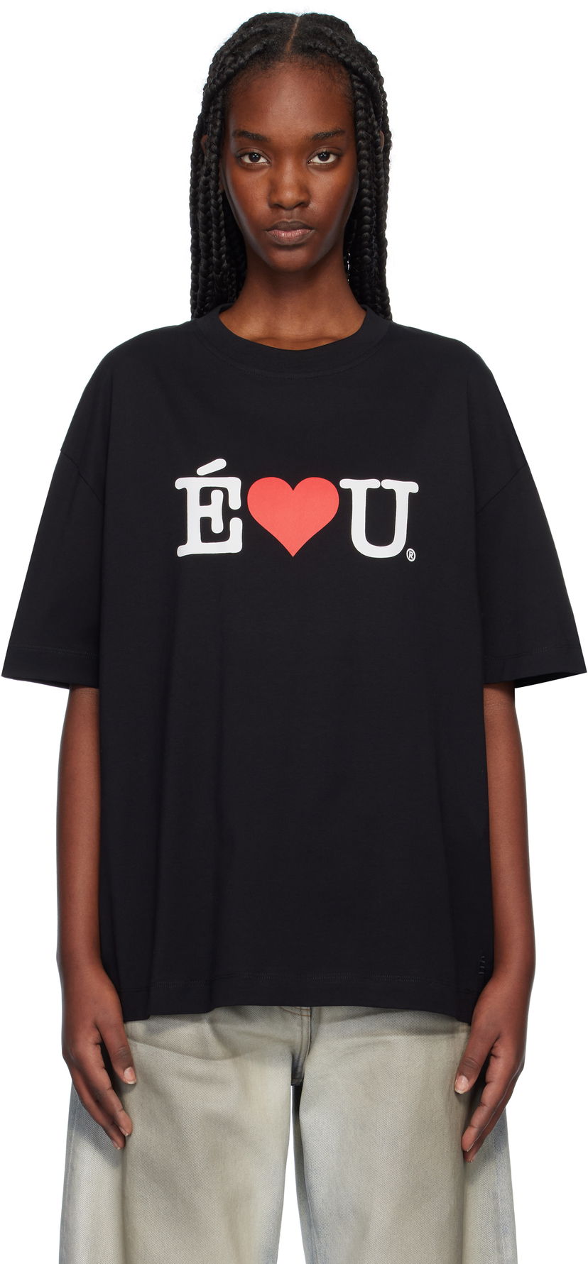 T-paita Études Études 'ÉLU' Relax T-Shirt Musta | H24MMTSH137-99