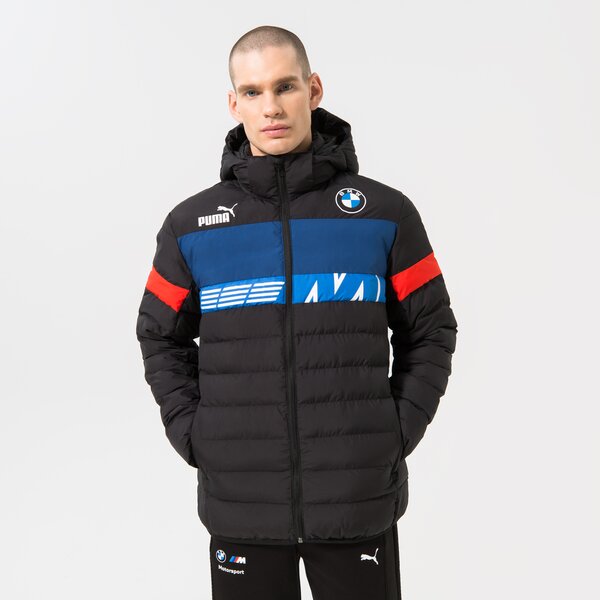 Puffer takki Puma BMW MMS Ecolite Down Sds Padded Hooded Jacket Musta | 535100-01, 0
