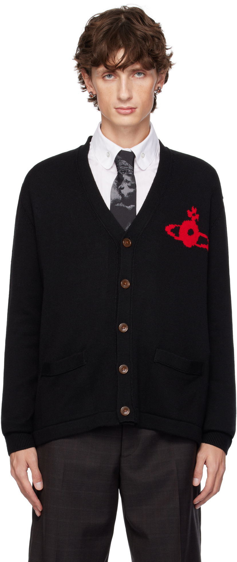 Villapaita Vivienne Westwood Cardigan Musta | 27010014-Y002M-