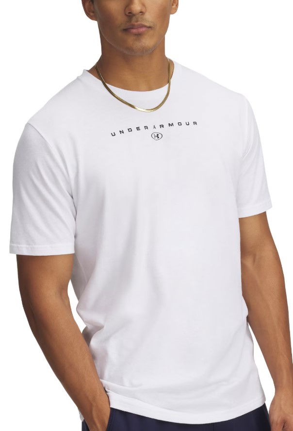 T-paita Under Armour Stacked Logo Short Sleeve T-Shirt Valkoinen | 6000211-100