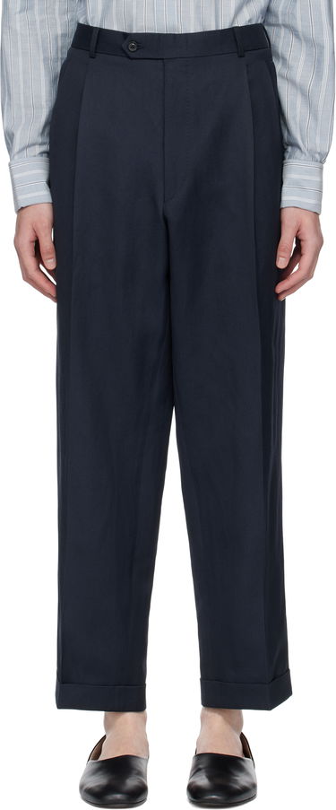 Housut Maison Margiela Maison Margiela Turn-up Trousers Tummansininen | S50KA0669 M35287, 0