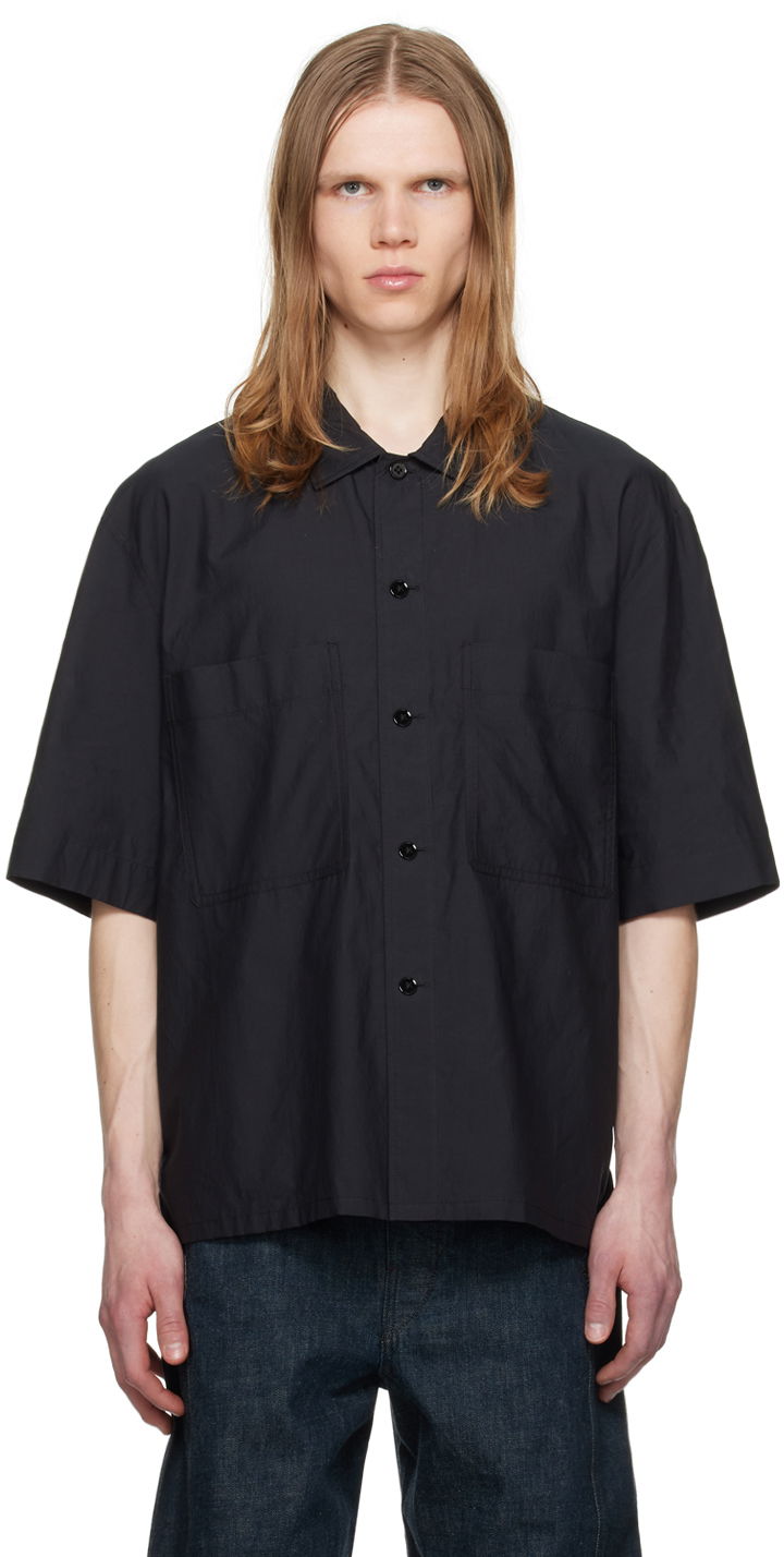 Paita LEMAIRE Lemaire Washed Pyjama Shirt Musta | SH1093 LF1209