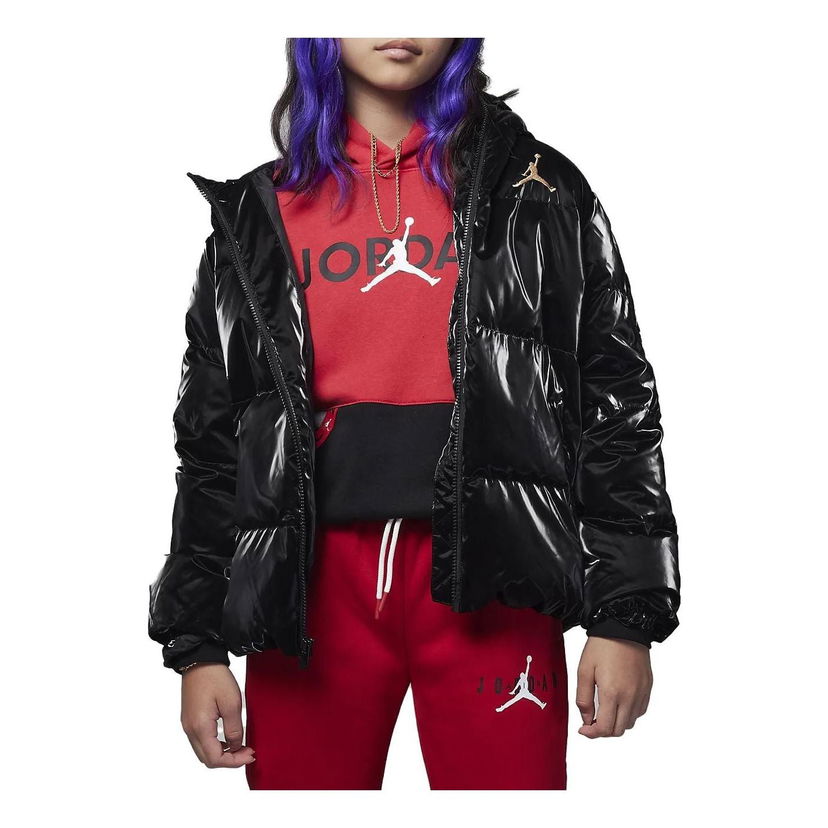 Puffer takki Jordan Air Jordan Warm Down Jacket Musta | FB9266-010