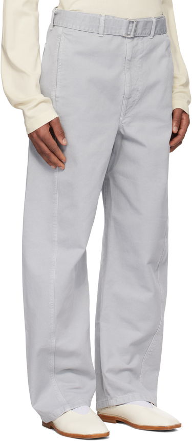 Cargo housut LEMAIRE Lemaire Twisted Belted Trousers Harmaa | PA326 LD1036, 4