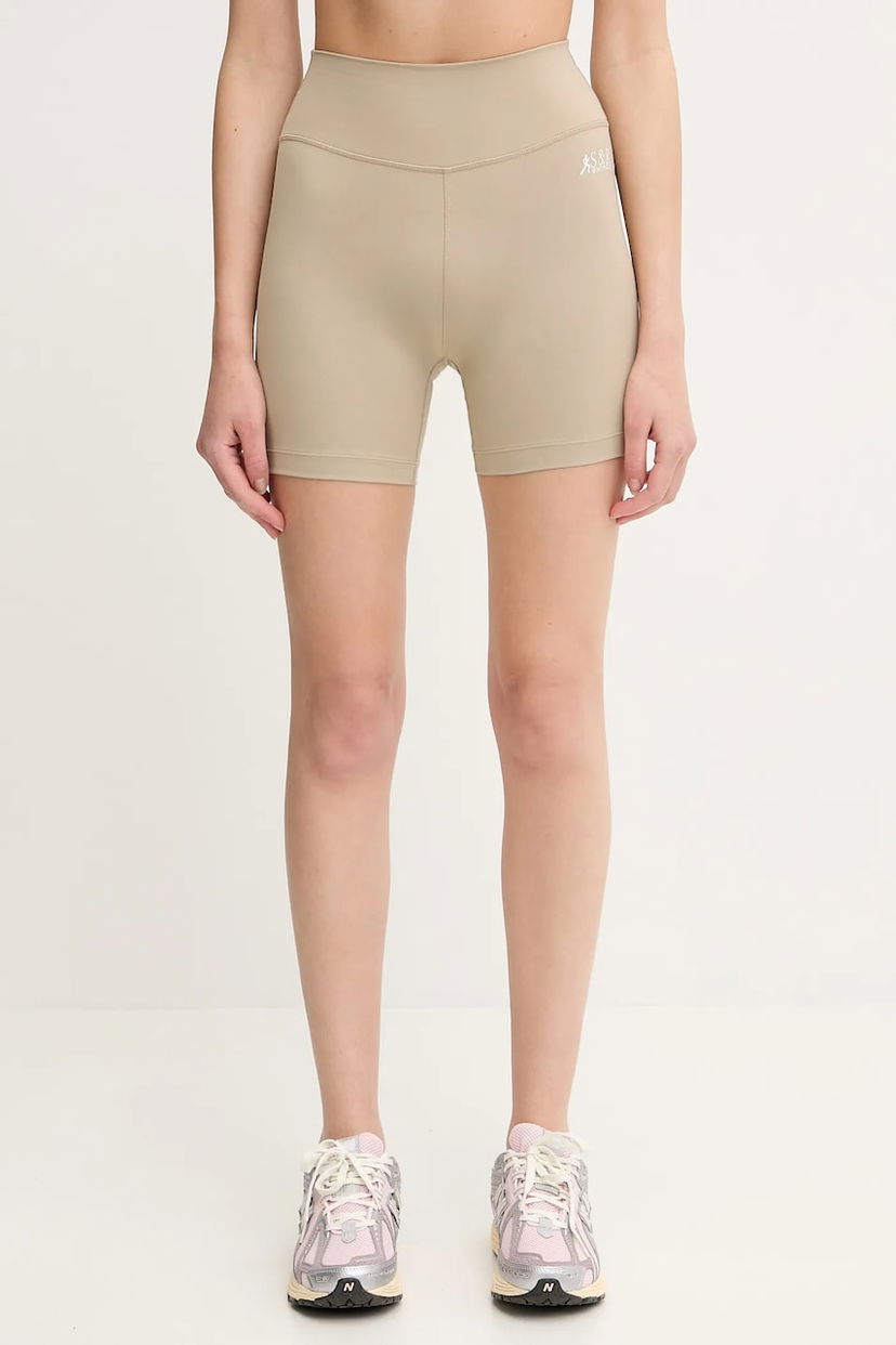 Shortsit Sporty & Rich Sporty & Rich Sr Runner Biker Shorts High Waist Beige | SH003622139GY15