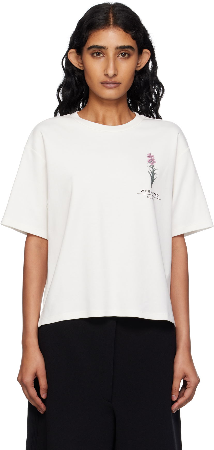 T-paita Max Mara Weekend Max Mara Lecco T-Shirt Valkoinen | 2515941052600