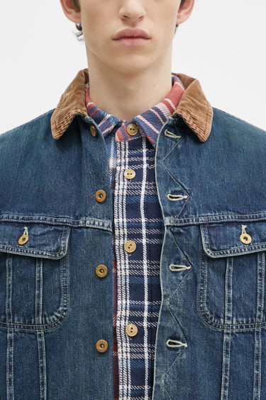 Bomber-takki Human Made Blanket Lined Denim Work Jacket Sininen | HM28JK010, 3