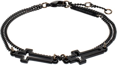 Rannerengas DSQUARED2 Dsquared2 Jesus Cross Chain Bracelet Musta | ARM0002_37208163_2124, 0