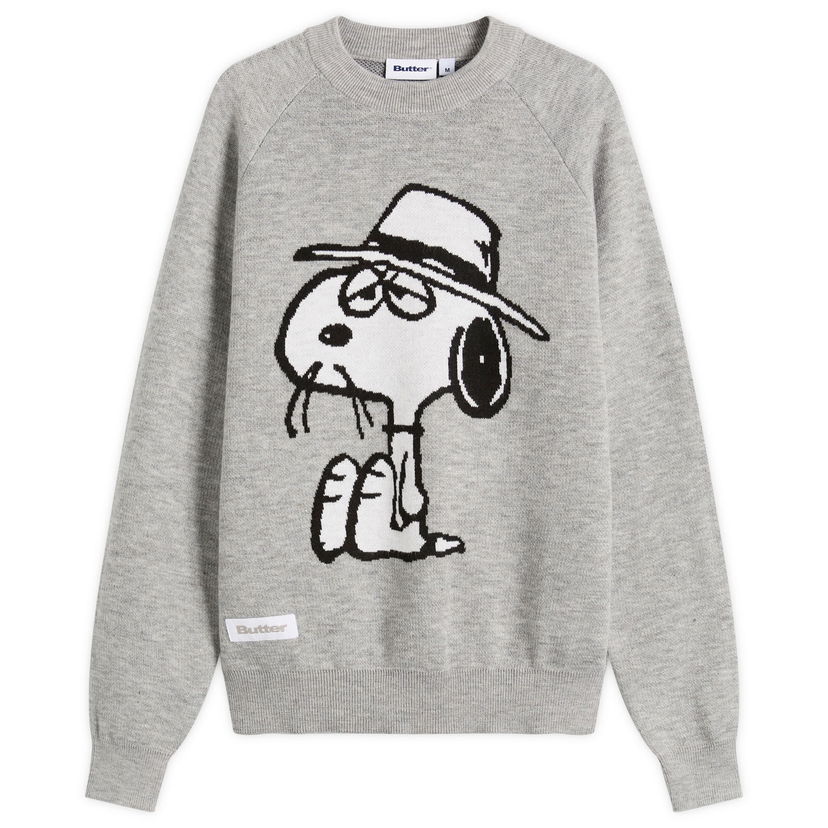 Villapaita Butter Goods Peanuts Spike Knit Sweater Harmaa | BGBP240701-ASH