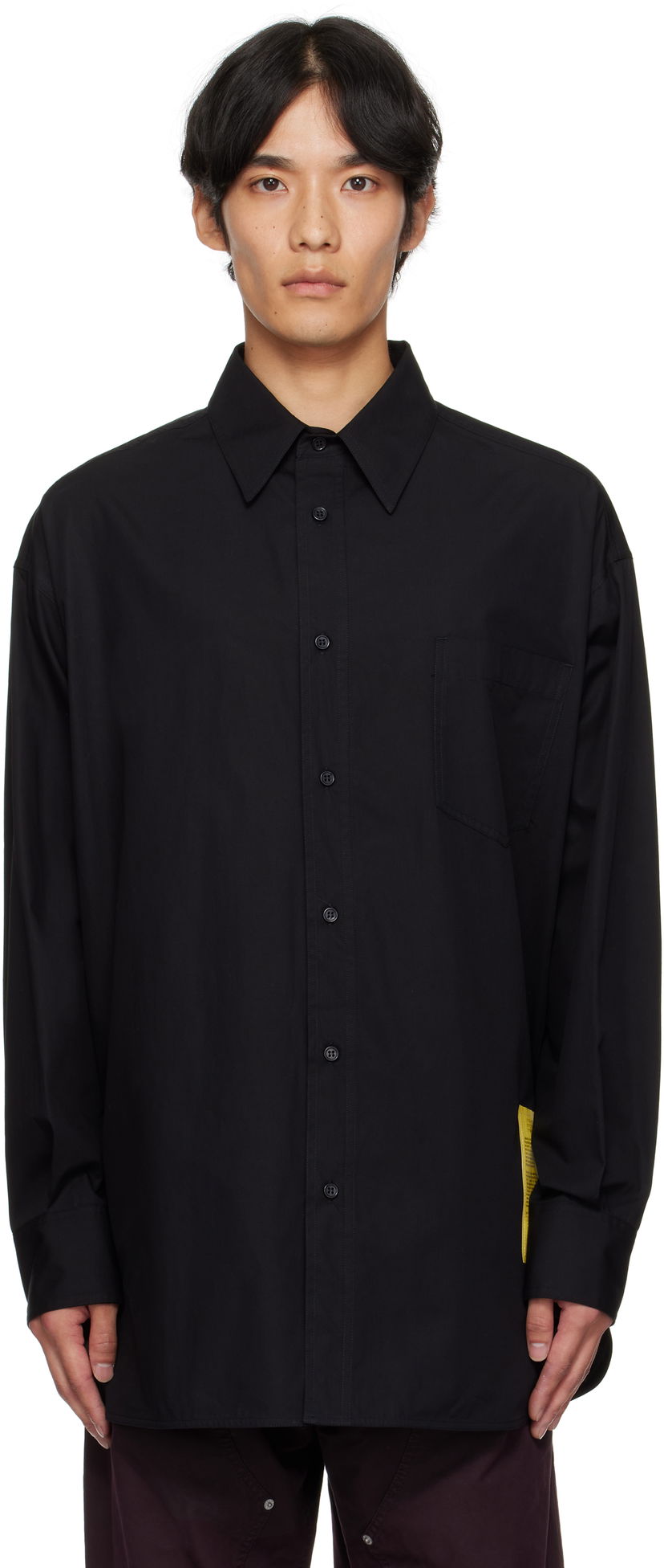 Paita Maison Margiela MM6 Maison Margiela Poplin Shirt Musta | SH0DT0034 M35480