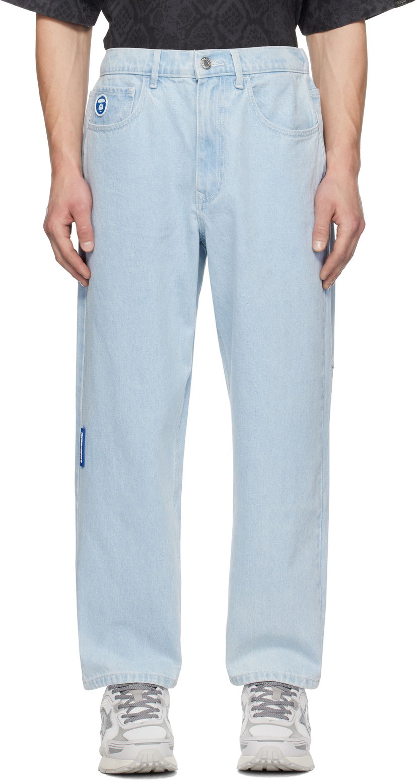 Jeans AAPE by A Bathing Ape AAPE by A Bathing Ape 'AAPE NOW' Jeans Sininen | AAPJNMB623XANBLL