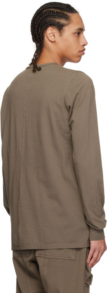 T-paita Rick Owens Rick Owens DRKSHDW Hollywood Level Long Sleeve T-Shirt Ruskea | DU01E3260 RN, 2