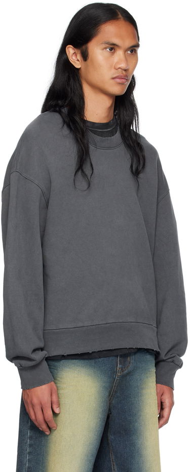 Villapaita We11done We11done Wide Neck Sweatshirt Harmaa | WD-TH2-24-801-U-CH, 1