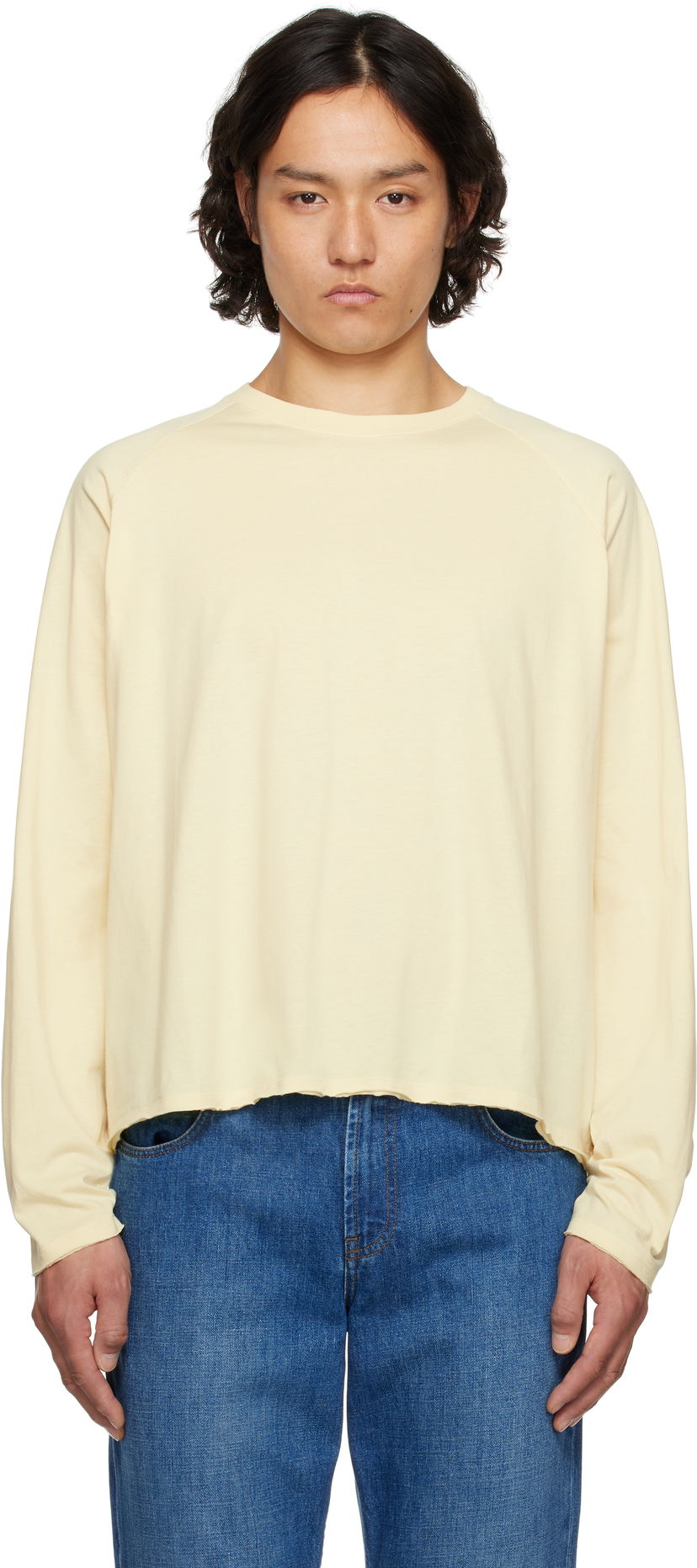 T-paita The Row The Row Jameson Long Sleeve T-Shirt Keltainen | 875-K636