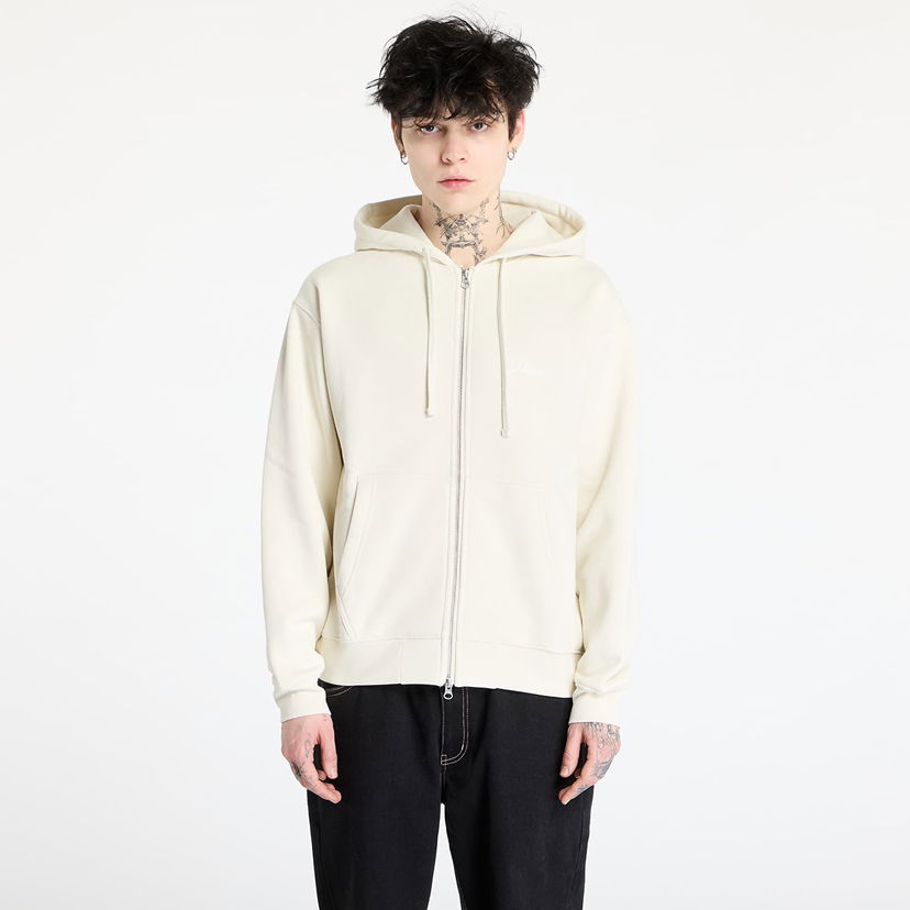 Huppari Dime DIME Cursive Small Logo Zip Hoodie Beige | DIMEHO2453NAT