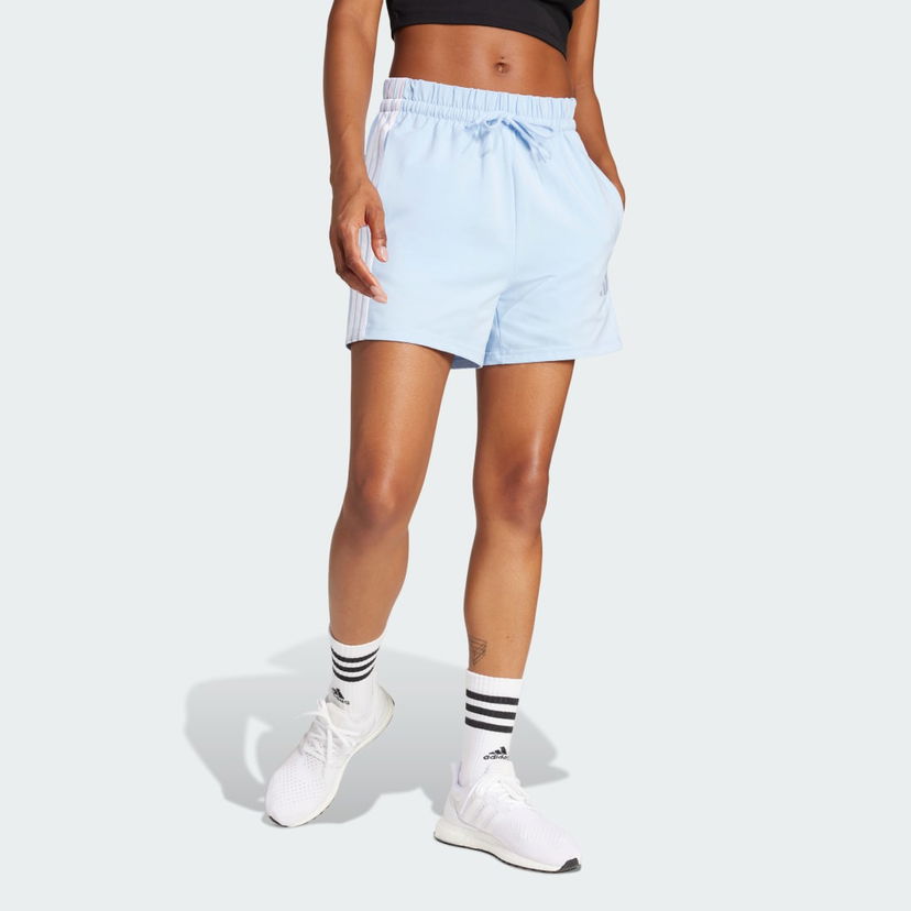 Shortsit adidas Performance Cotton Shorts With Side Stripes Sininen | JD0911