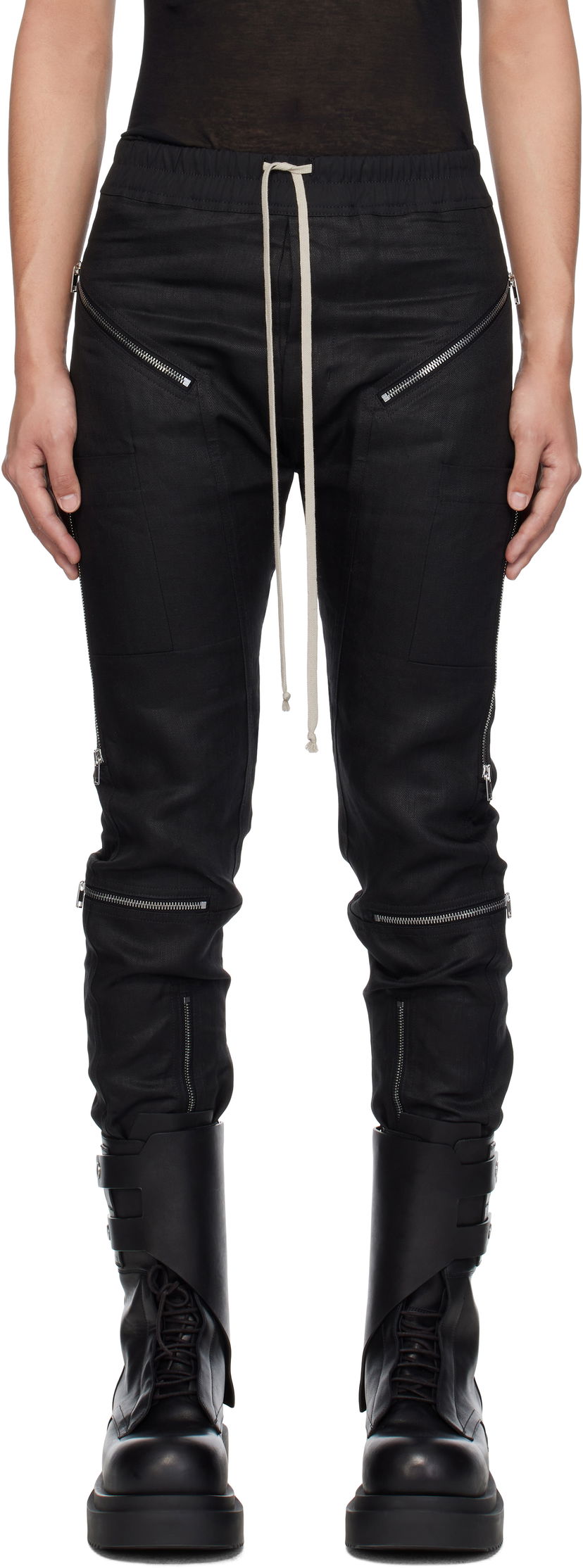 Verryttelyhousut Rick Owens Rick Owens Hollywood Headon Trousers Musta | RU01E5368 TWL