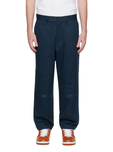 Housut BAPE Loose Fit Trousers Tummansininen | 001PTJ301016M
