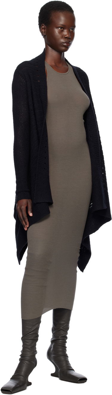 Villapaita Rick Owens Rick Owens Hollywood Medium Wrap Cardigan Musta | RP01E7642 KGRID, 3
