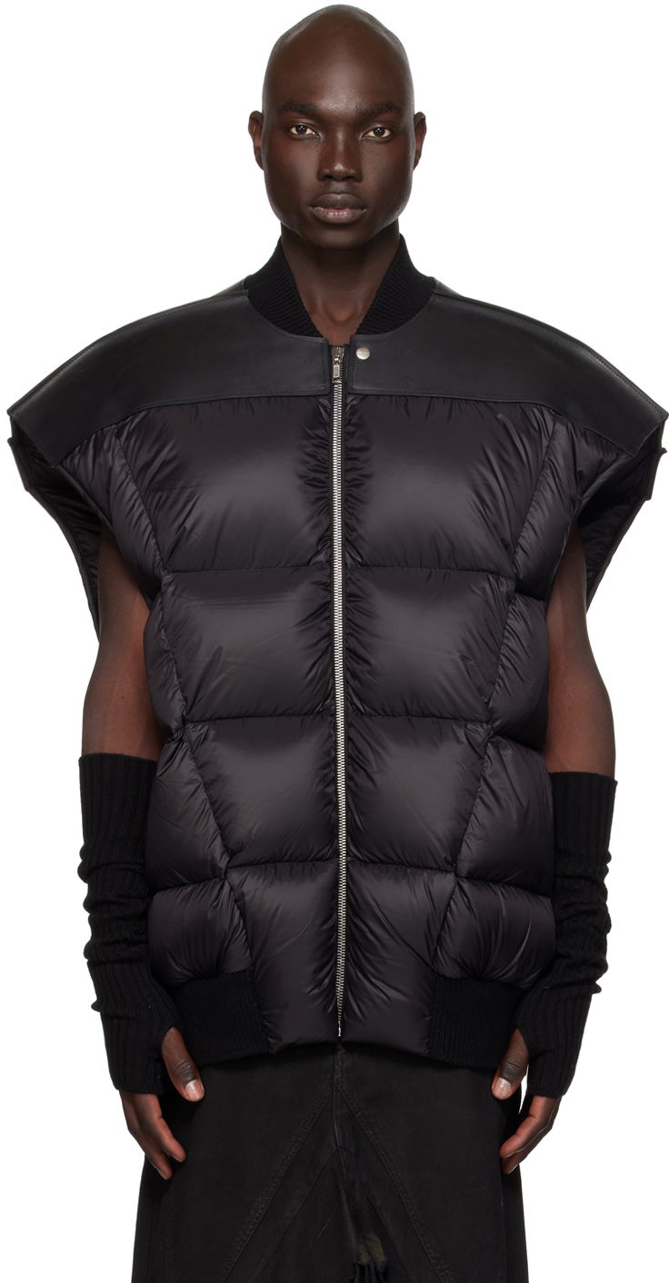 Liivi Rick Owens Jumbo Flight Down Vest Musta | RR02C7715 LGENP3, 0