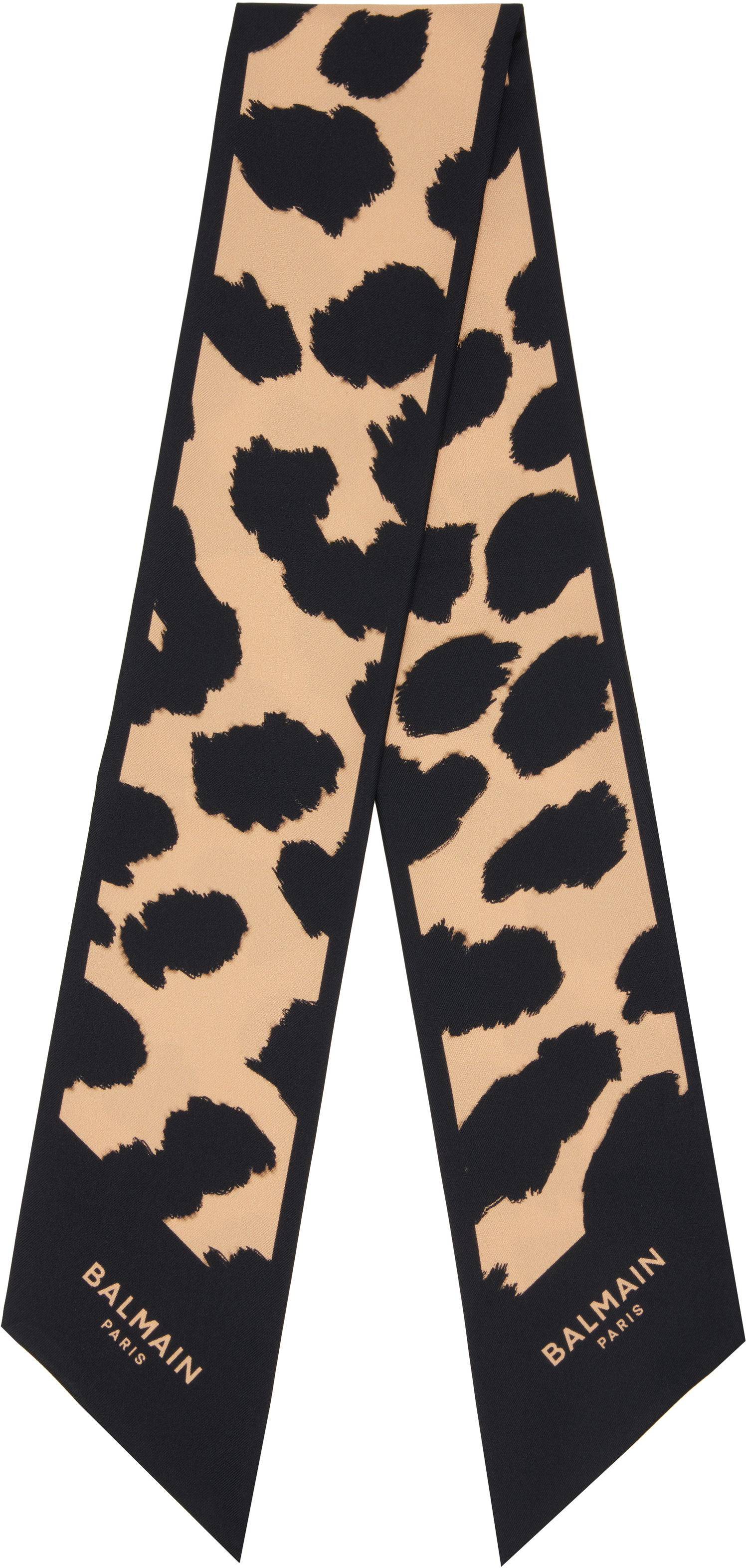 Huivi Balmain Leopard Print Silk Bandana Monivärinen | FF1XF090SF17, 0