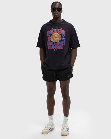 Shortsit New Era Waffle Knit Drawstring Shorts Musta | 60667776, 2